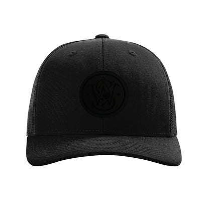 Meatball Logo Black Leather Patch Snap-Back