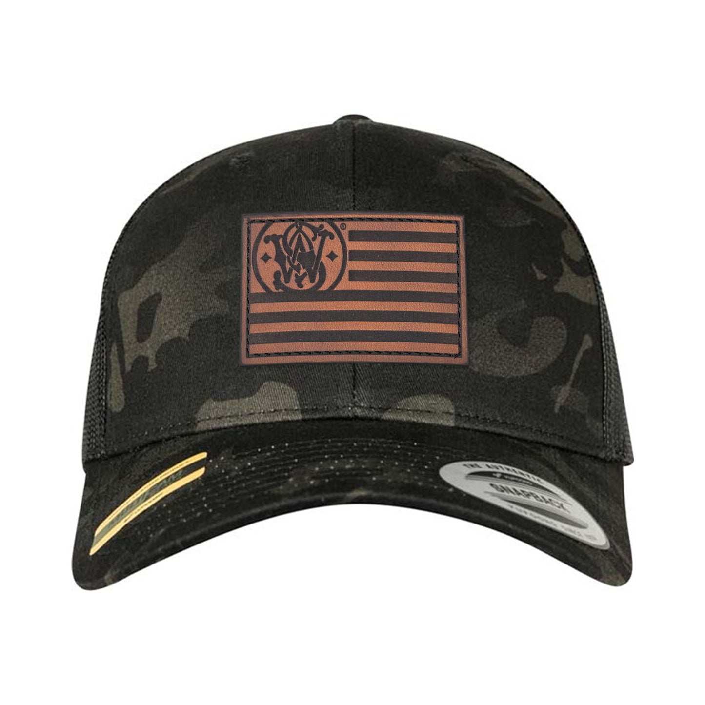 SW Flag Leather Patch Yupoong Snapback