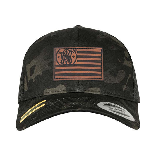 SW Flag Leather Patch Yupoong Snapback
