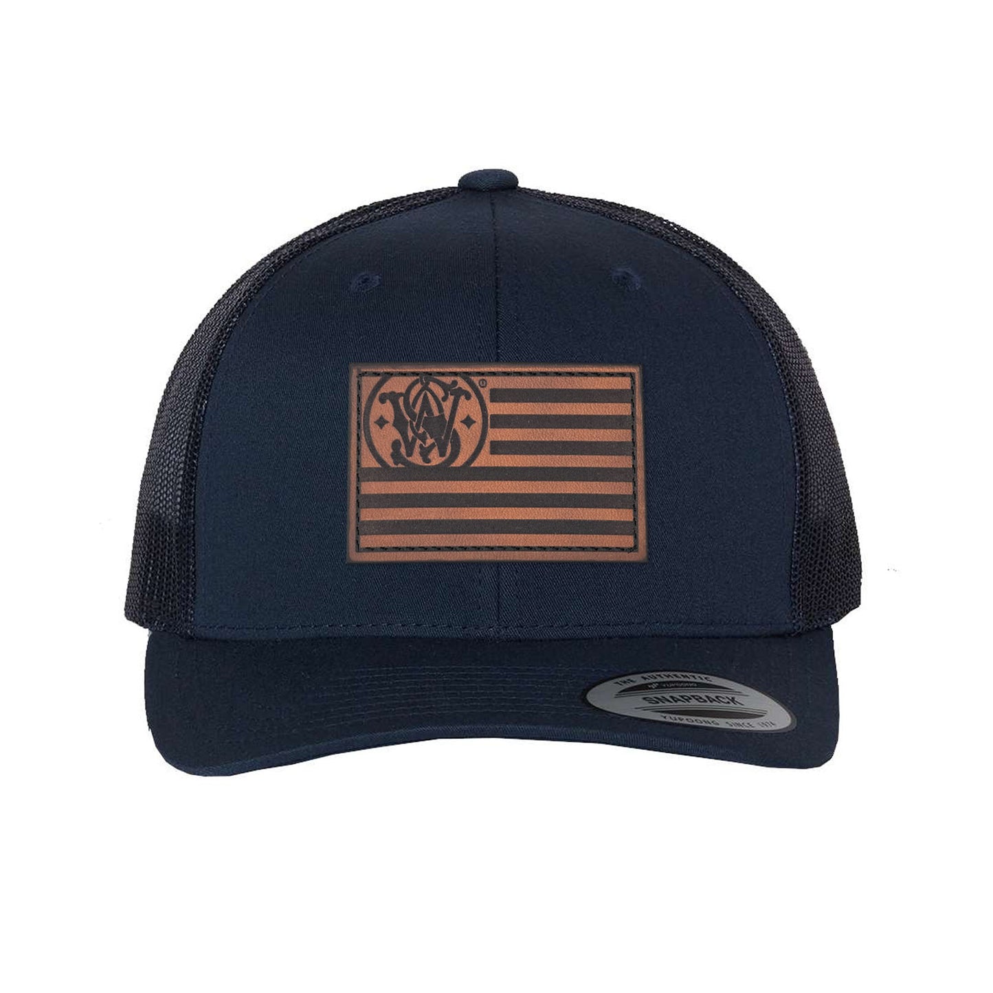 SW Flag Leather Patch Yupoong Snapback