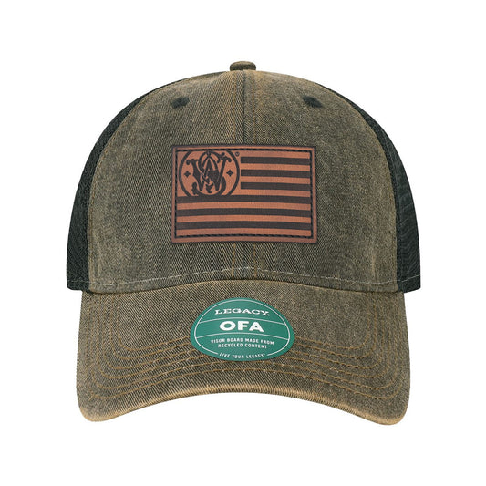 SW Flag Leather Patch OFA Dad Hat