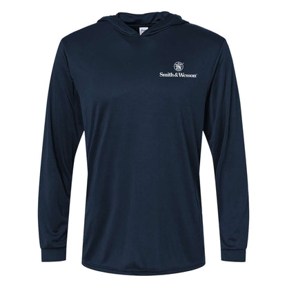 Stacked Logo Performance Hooded LS
